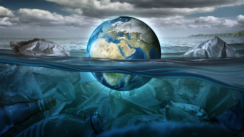 earth-floats-sea-full-garbage-pollution-environment-concept-earth-image-provided-by-nasa