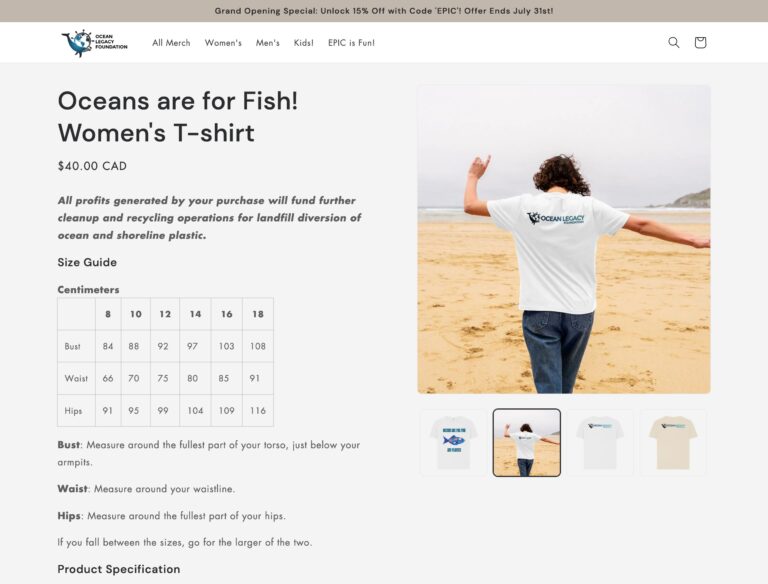 olf shop oceans are for fish tshirt